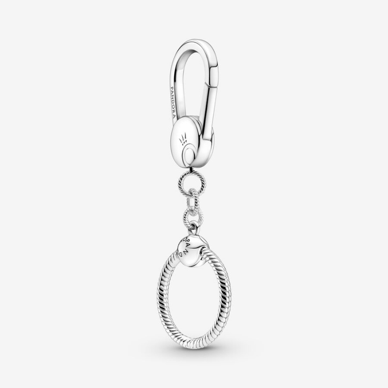 Pandora Moments Small Bag Charm Holder Sterling Silver | 035YWKIOU