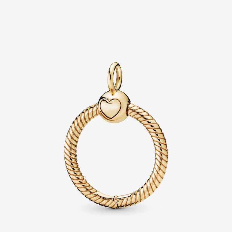 Pandora Moments Small O Pendant Gold Plated | 179GPLYAW