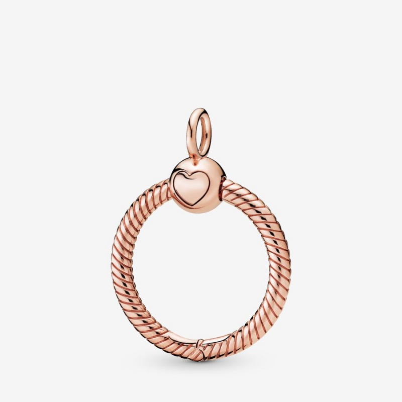 Pandora Moments Small O Pendant Rose Gold Plated | 470PWHXKV