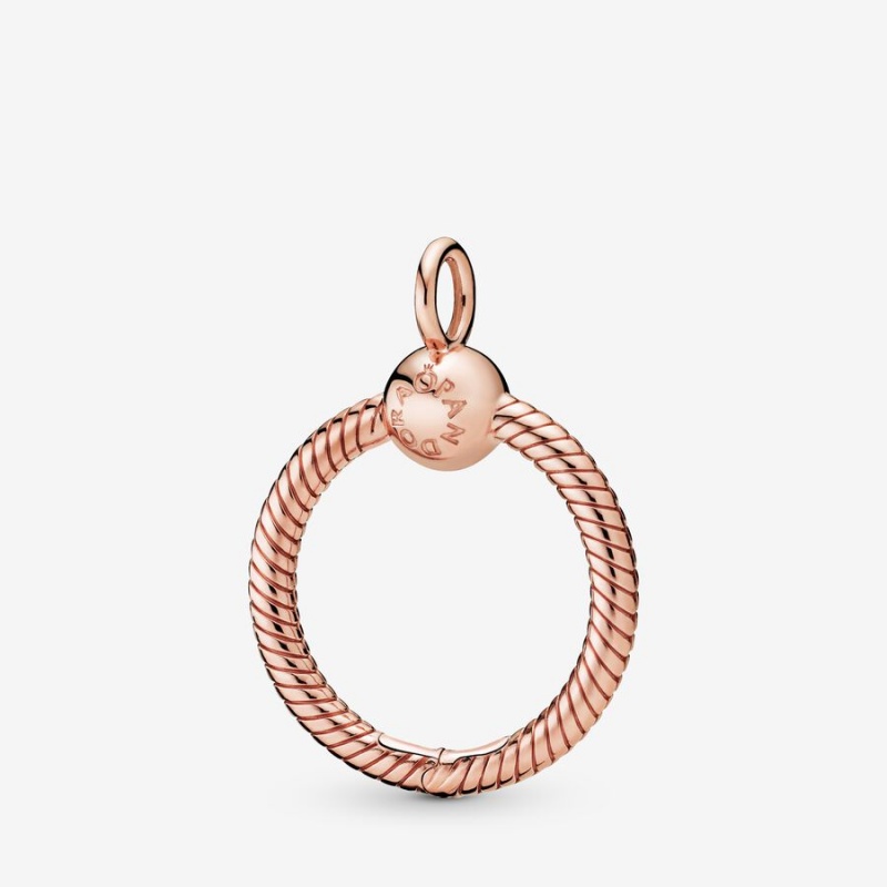 Pandora Moments Small O Pendant Rose Gold Plated | 470PWHXKV