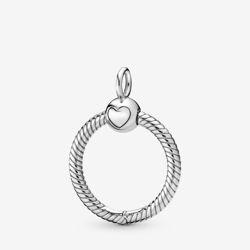 Pandora Moments Small O Pendant Sterling Silver | 320YENIXD