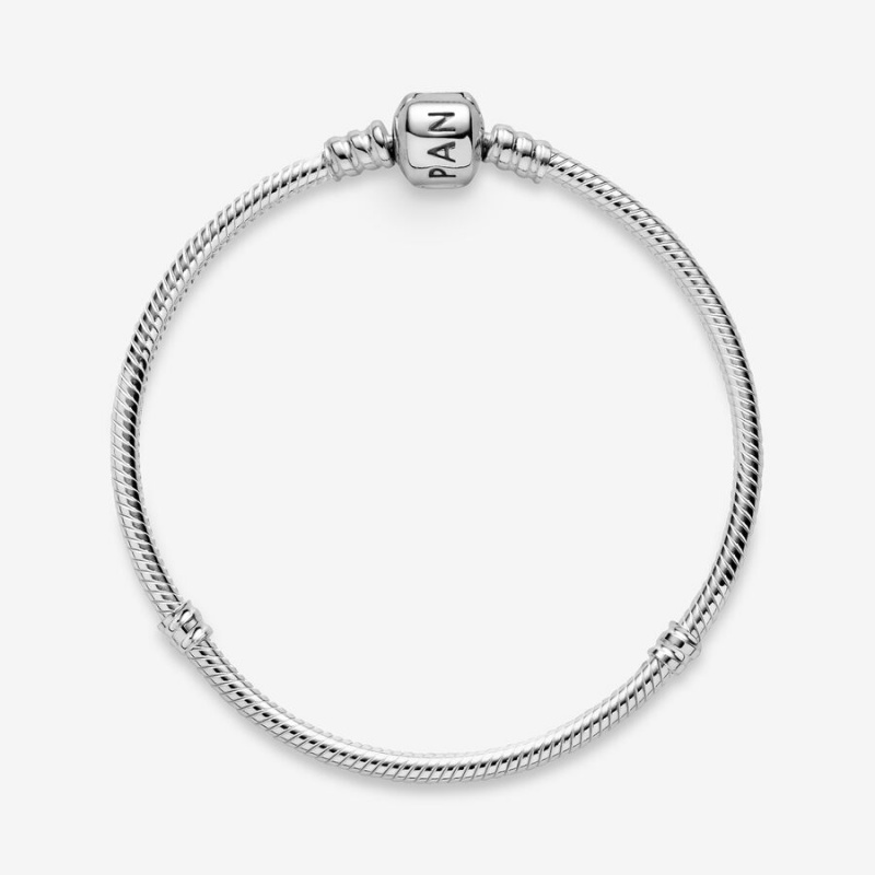 Pandora Moments Snake Chain Bracelet Sterling Silver | 259NCLDSW