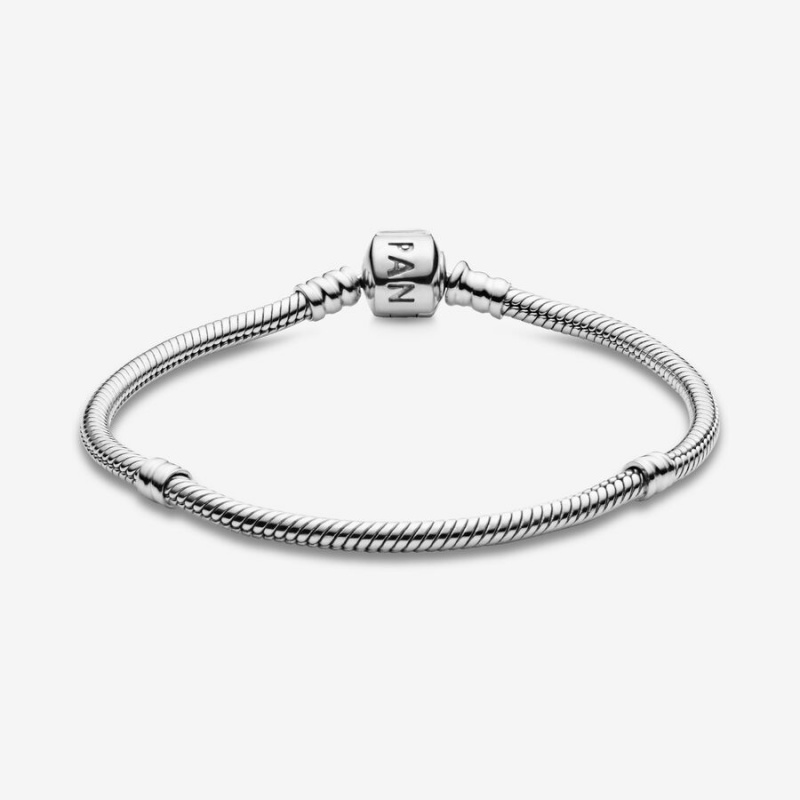 Pandora Moments Snake Chain Bracelet Sterling Silver | 259NCLDSW