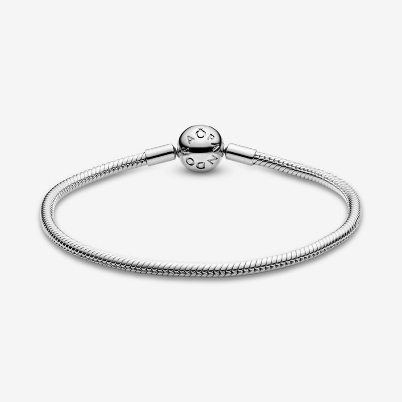 Pandora Moments Snake Chain Bracelet Sterling Silver | 924NCIZGL