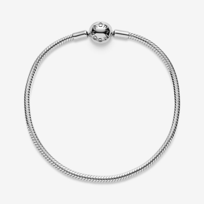 Pandora Moments Snake Chain Bracelet Sterling Silver | 924NCIZGL