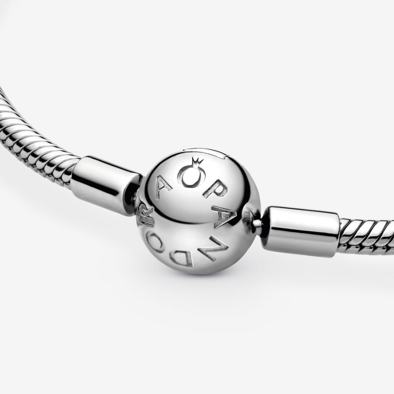 Pandora Moments Snake Chain Bracelet Sterling Silver | 924NCIZGL