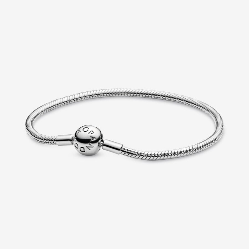 Pandora Moments Snake Chain Bracelet Sterling Silver | 924NCIZGL