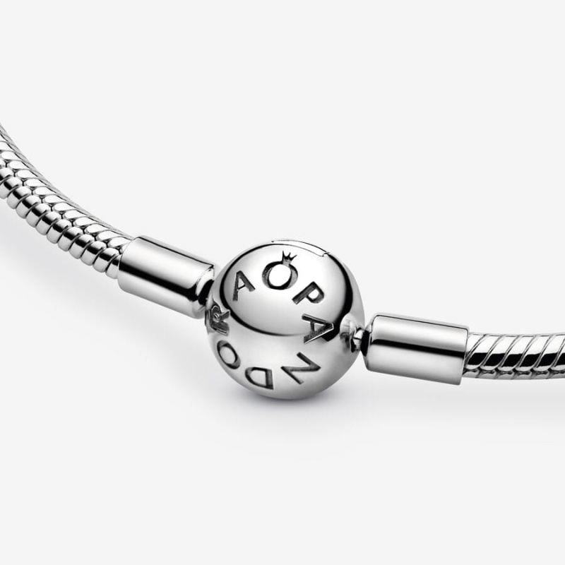 Pandora Moments Snake Chain Necklace Sterling Silver | 514TBPOJM