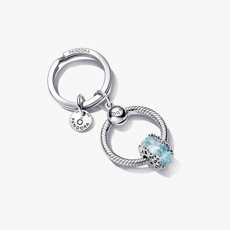 Pandora Moments Snowflake Charm Key Ring Set | 015HJFIEX