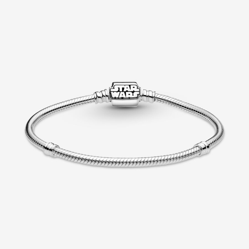 Pandora Moments Star Wars Snake Chain Clasp Bracelet Sterling Silver | 741XCWATF