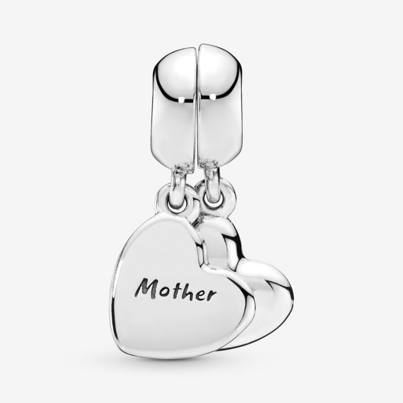 Pandora Mother & Son Heart Split Dangle Charm Pandora Us | 720OSJPIF