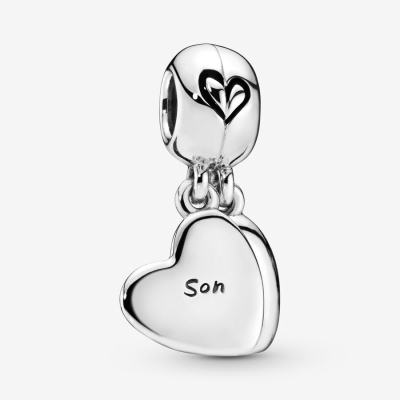 Pandora Mother & Son Heart Split Dangle Charm Pandora Us | 720OSJPIF