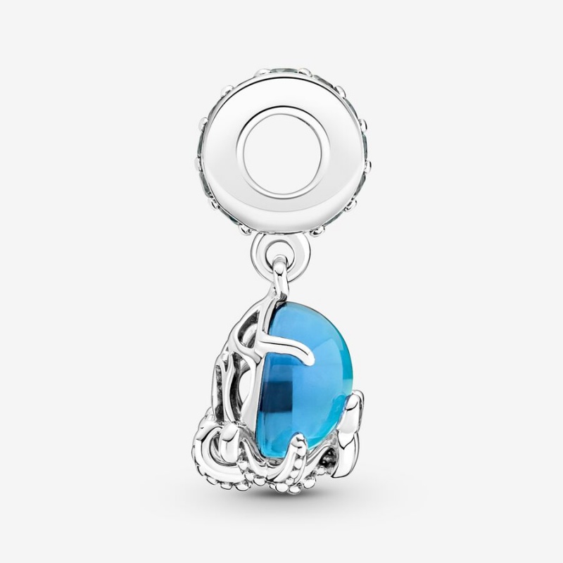 Pandora Murano Glass Cute Octopus Dangle Charm Sterling Silver | 890JBCMDK