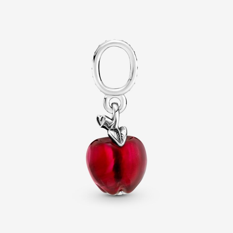 Pandora Murano Glass Red Apple Dangle Charm Sterling Silver | 867VJTDNK