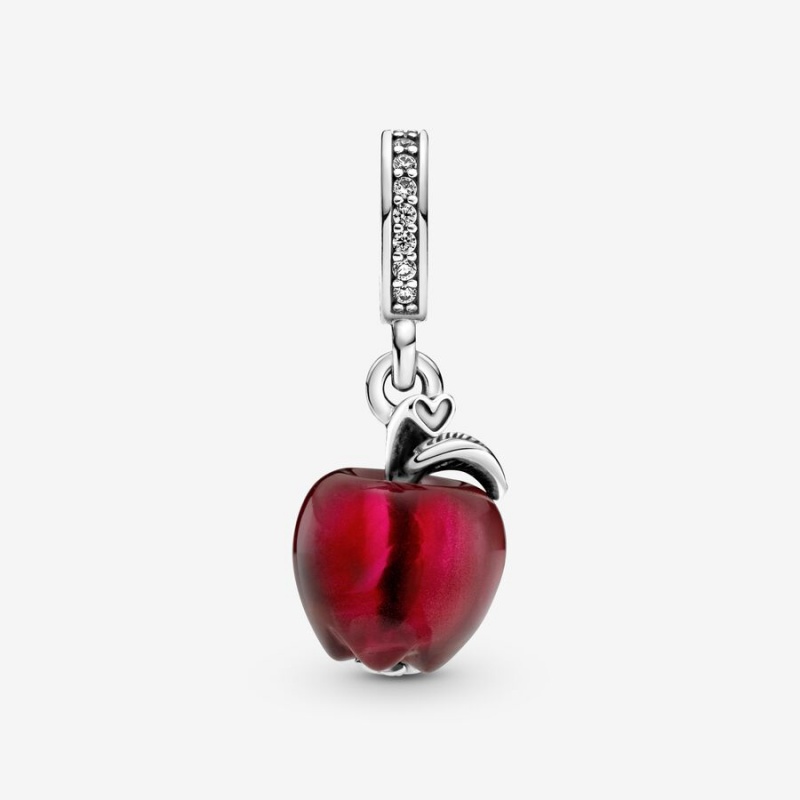 Pandora Murano Glass Red Apple Dangle Charm Sterling Silver | 867VJTDNK