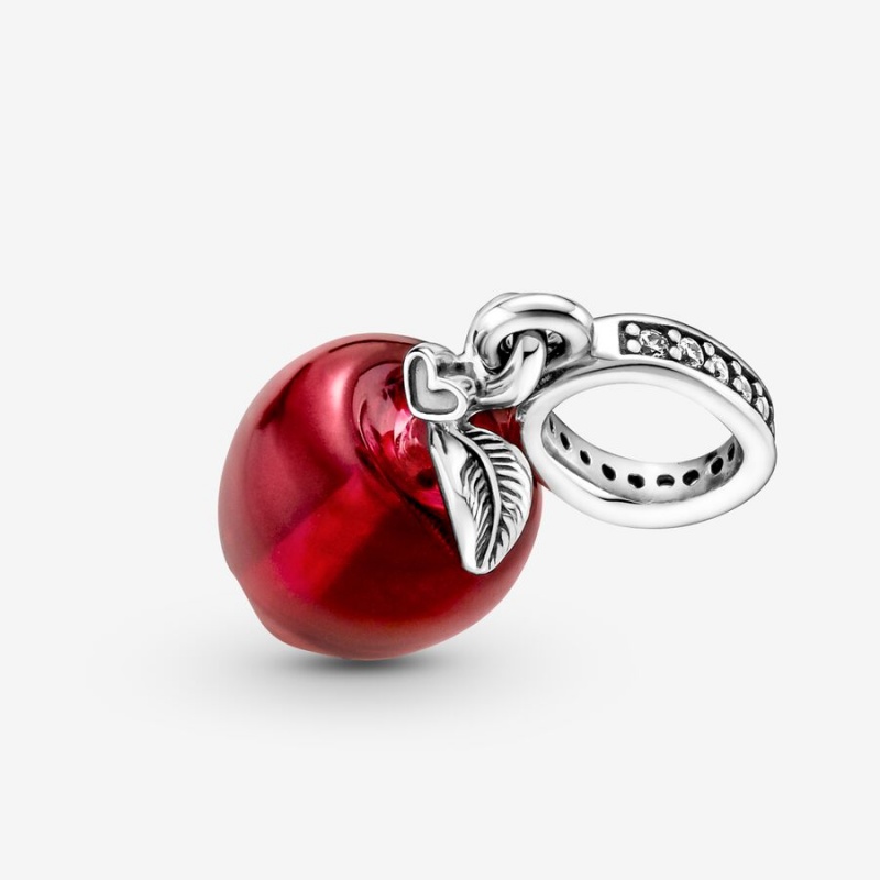 Pandora Murano Glass Red Apple Dangle Charm Sterling Silver | 867VJTDNK