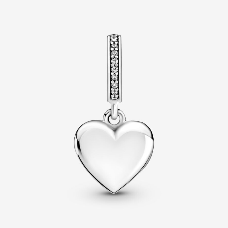 Pandora Openable Heart Locket Dangle Charm Sterling Silver | 916LDXVTY