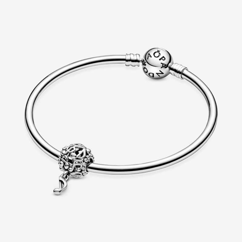 Pandora Openwork Music Notes Charm Sterling Silver | 804RITQKW