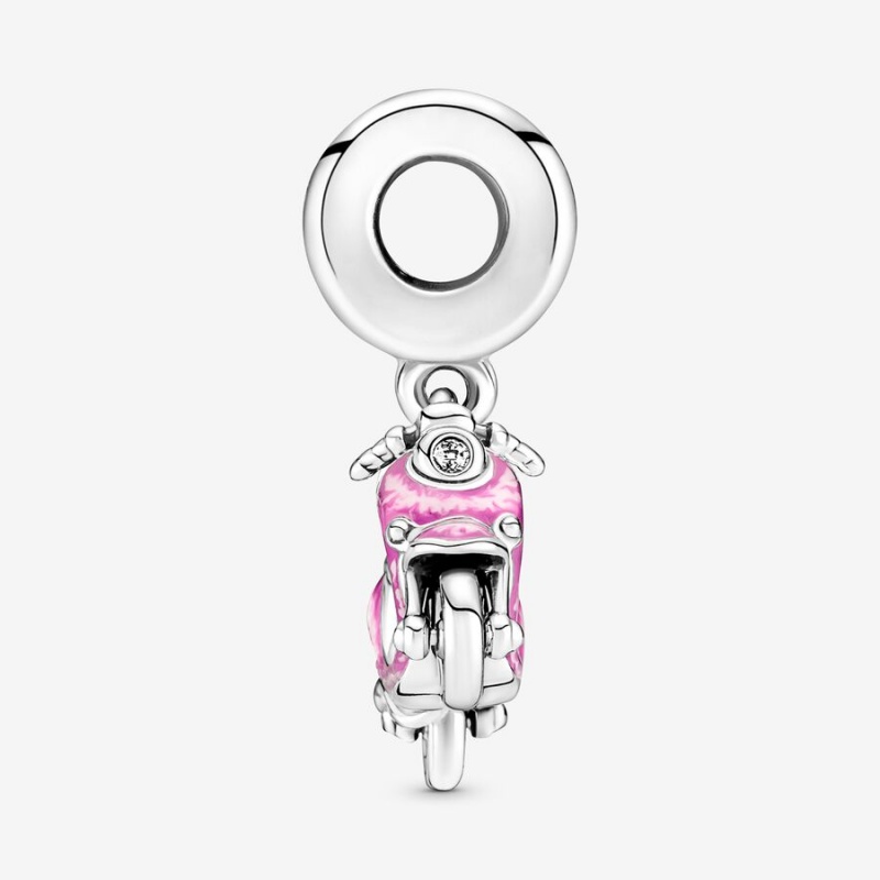 Pandora Pink Scooter Dangle Charm Sterling Silver | 352CZGLYE