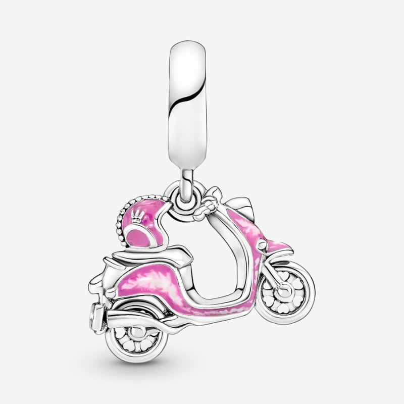 Pandora Pink Scooter Dangle Charm Sterling Silver | 352CZGLYE