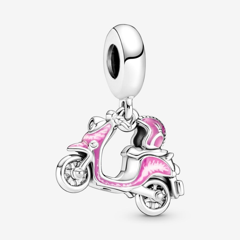 Pandora Pink Scooter Dangle Charm Sterling Silver | 352CZGLYE