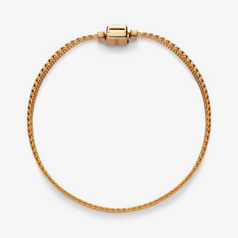 Pandora Reflexions™ Mesh Bracelet Gold Plated | 163WVDYFB