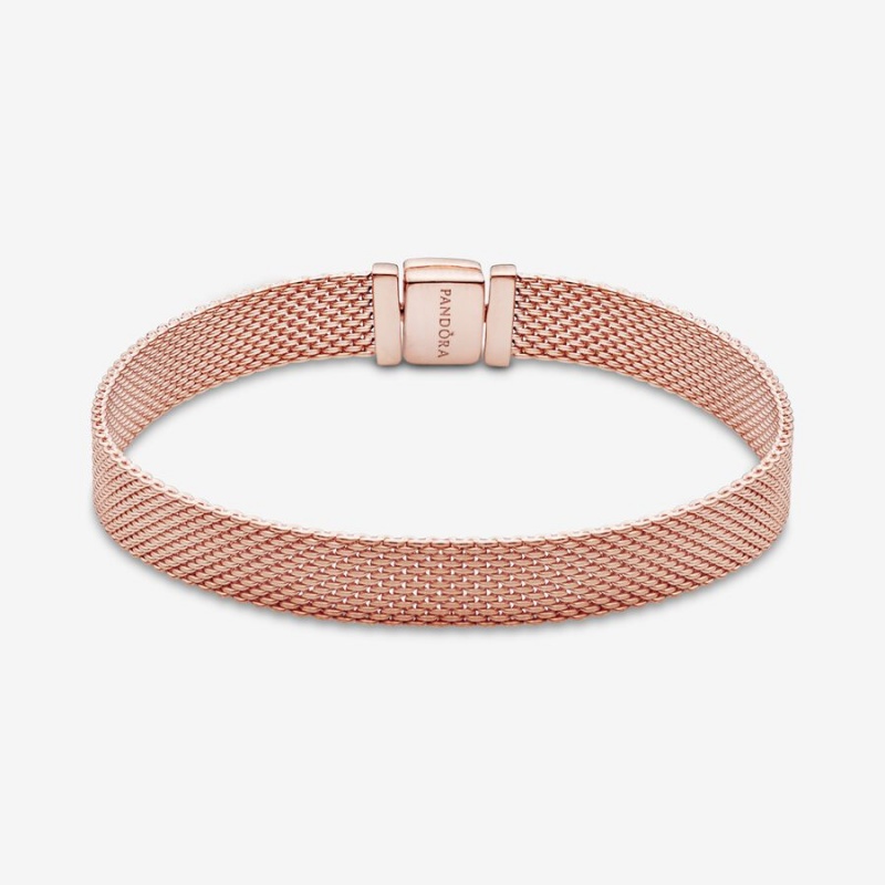 Pandora Reflexions™ Mesh Bracelet Rose Gold Plated | 105QEZWMO