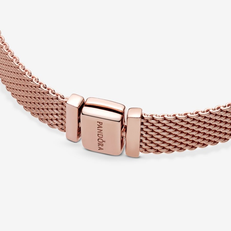 Pandora Reflexions™ Mesh Bracelet Rose Gold Plated | 105QEZWMO