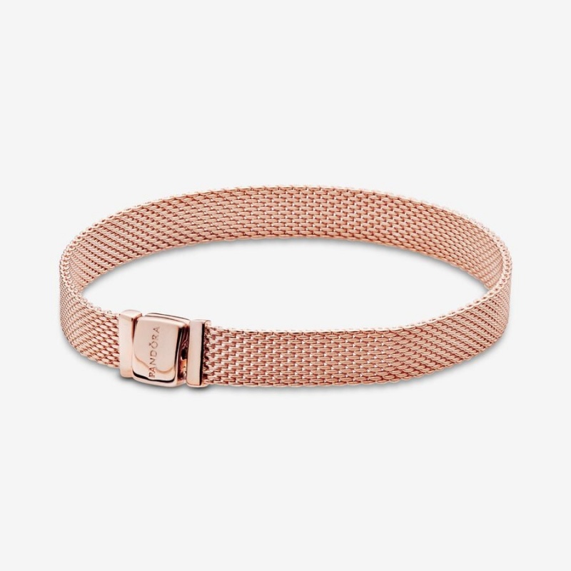 Pandora Reflexions™ Mesh Bracelet Rose Gold Plated | 834ZOMTRJ