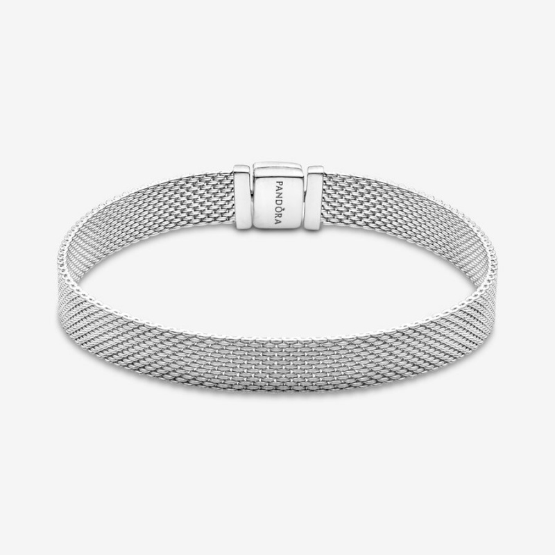 Pandora Reflexions™ Mesh Bracelet Sterling Silver | 641KFJEIV