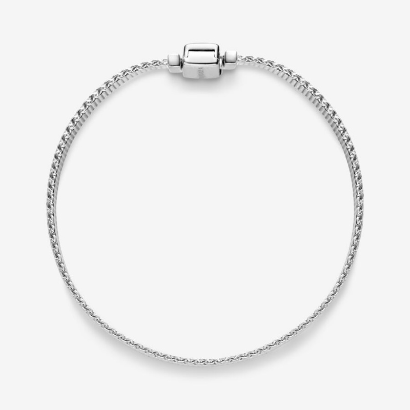 Pandora Reflexions™ Mesh Bracelet Sterling Silver | 641KFJEIV