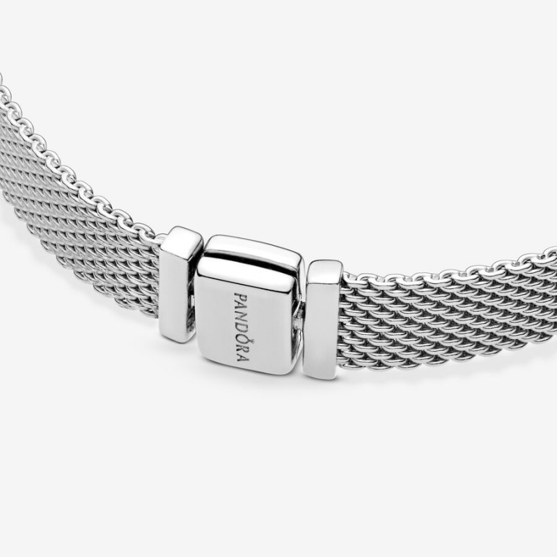 Pandora Reflexions™ Mesh Bracelet Sterling Silver | 641KFJEIV