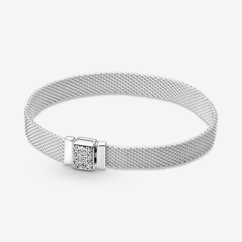 Pandora Reflexions™ Sparkling Clasp Bracelet Sterling Silver | 362PLBOAS