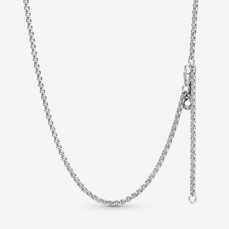 Pandora Rolo Chain Necklace Sterling Silver | 479YIVQUR