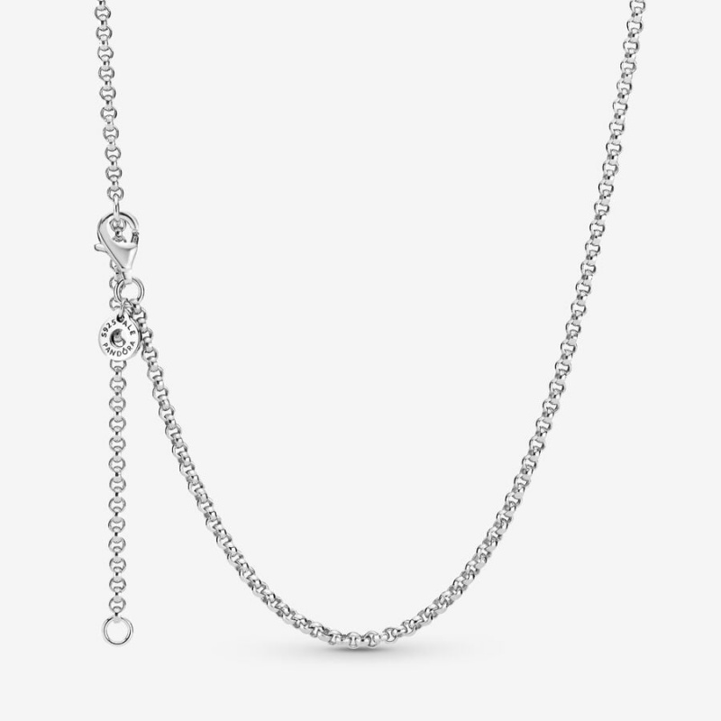 Pandora Rolo Chain Necklace Sterling Silver | 479YIVQUR