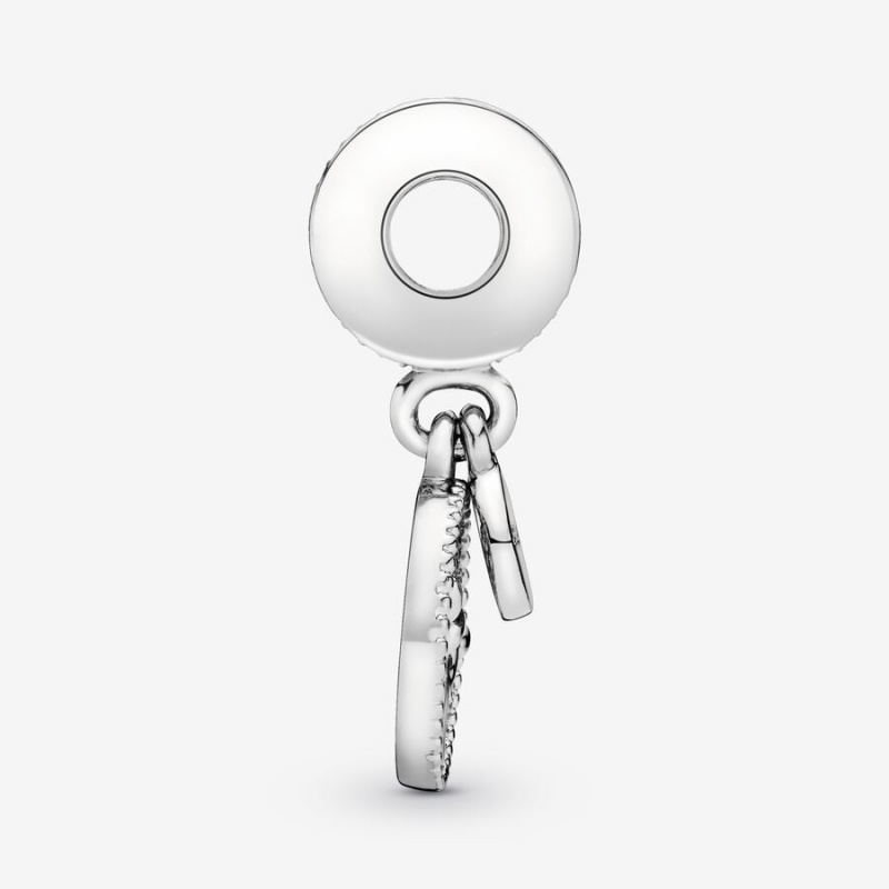 Pandora Sparkling Family Tree Dangle Charm Two-tone | 708CEZONX