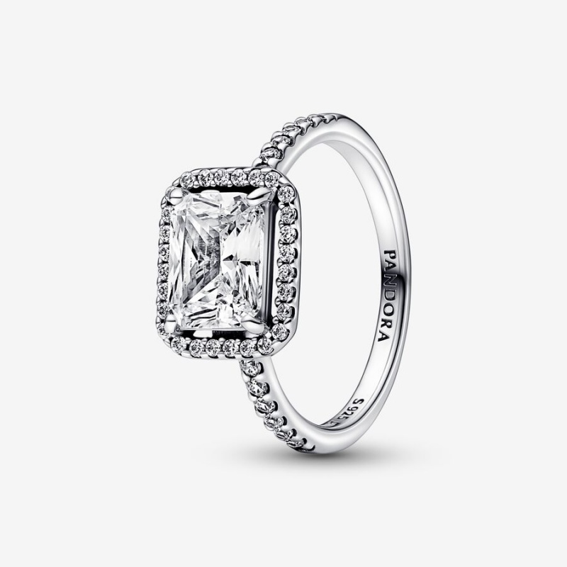 Pandora Sparkling Halo Ring Set | 925HAFTRV