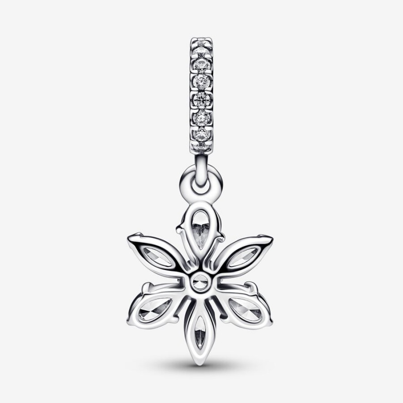 Pandora Sparkling Herbarium Cluster Dangle Charm Sterling Silver | 016JTOAFM