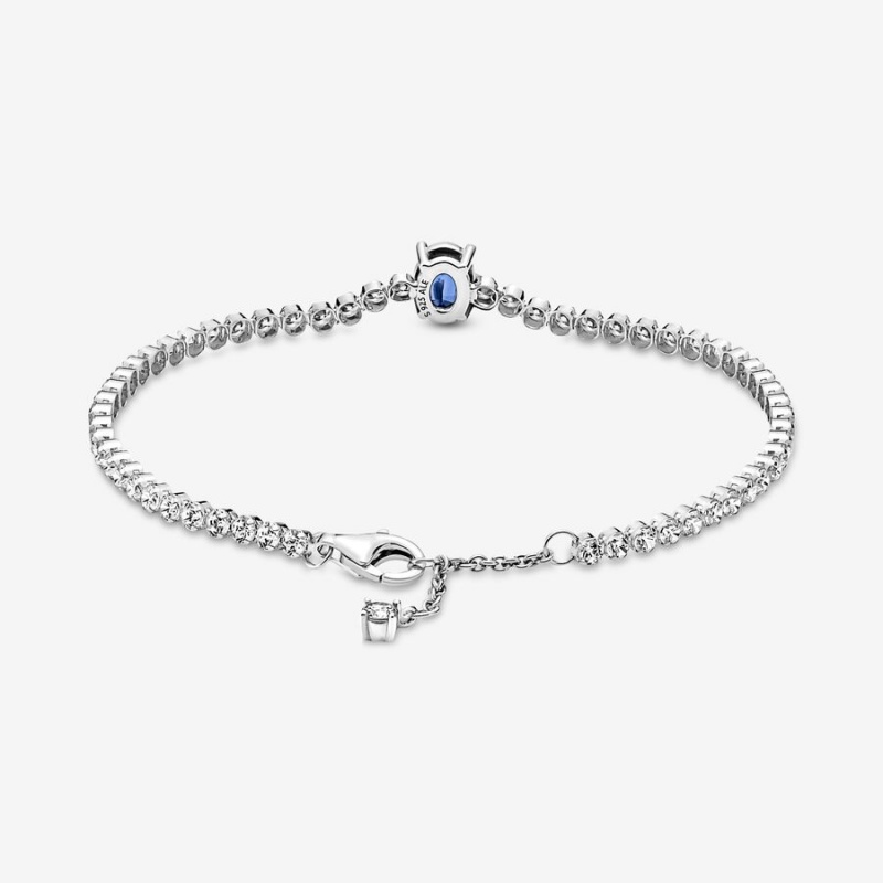 Pandora Sparkling Pavé Tennis Bracelet Sterling Silver | 314ALZMOB