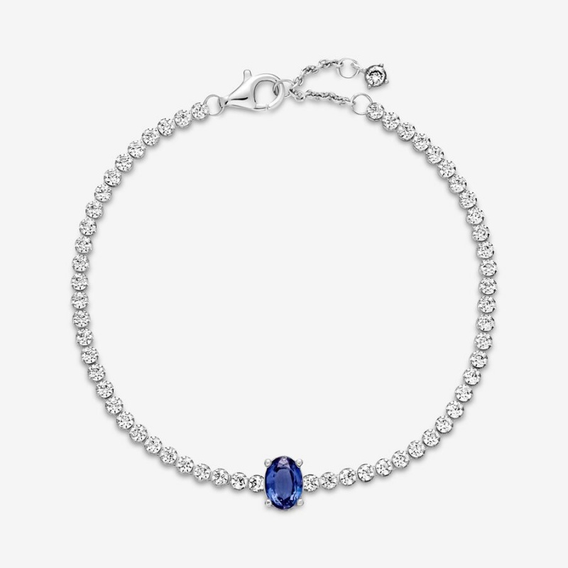 Pandora Sparkling Pavé Tennis Bracelet Sterling Silver | 314ALZMOB