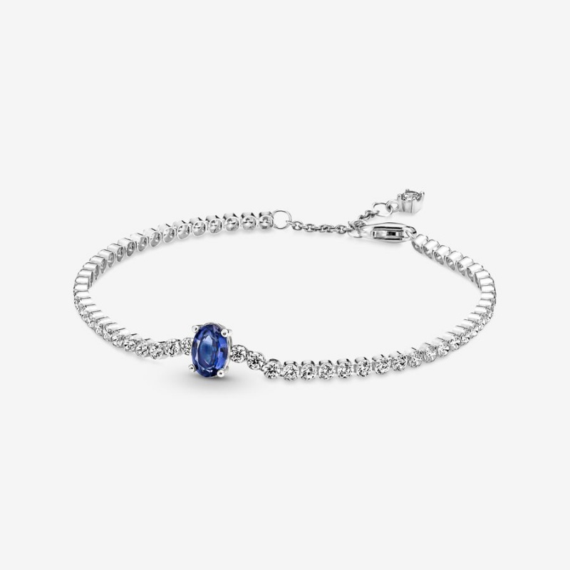 Pandora Sparkling Pavé Tennis Bracelet Sterling Silver | 314ALZMOB