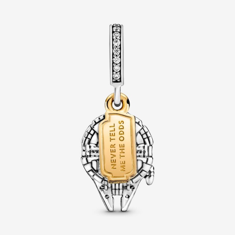 Pandora Star Wars Millennium Falcon Dangle Charm Two-tone | 920LSBJZF