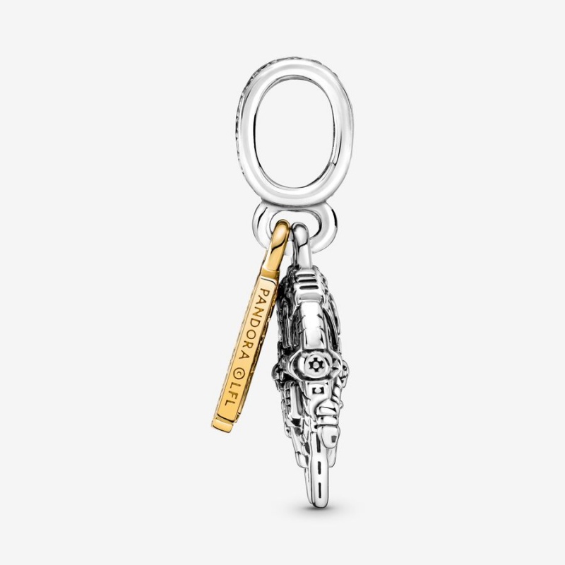 Pandora Star Wars Millennium Falcon Dangle Charm Two-tone | 920LSBJZF