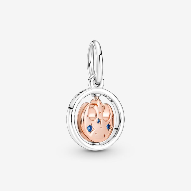 Pandora Star Wars™ Rebel Alliance™ Symbol Spinning Pendant Two-tone | 107FAIBRY