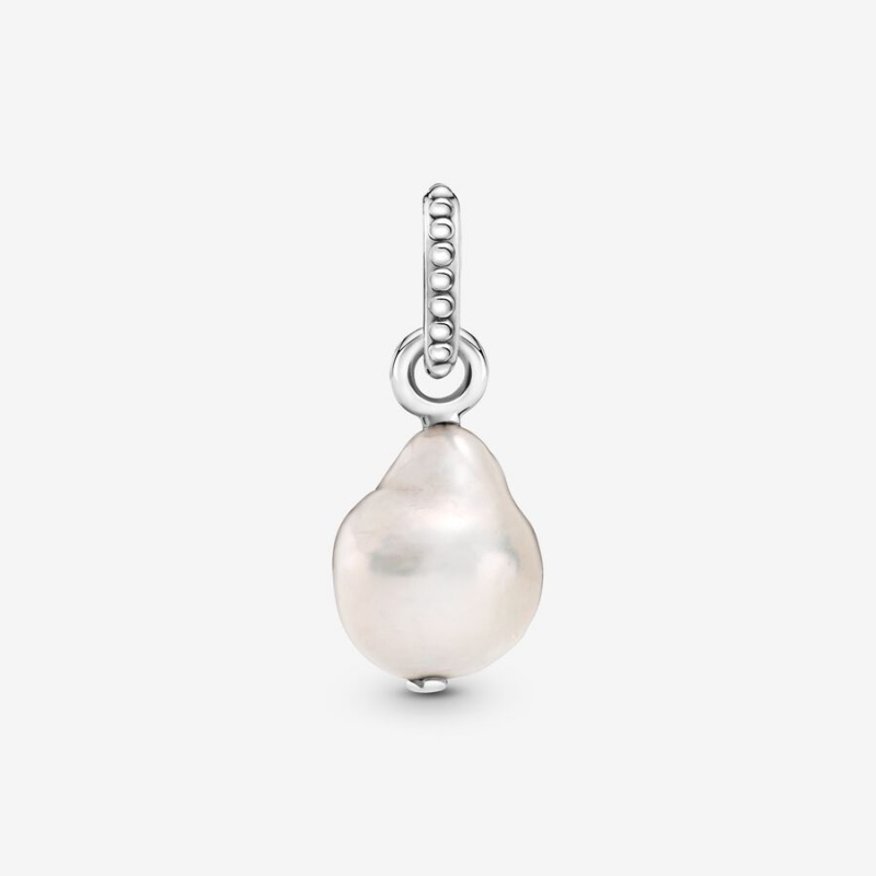 Pandora Treated Freshwater Cultured Baroque Pearl Pendant Sterling Silver | 467MNTPSE