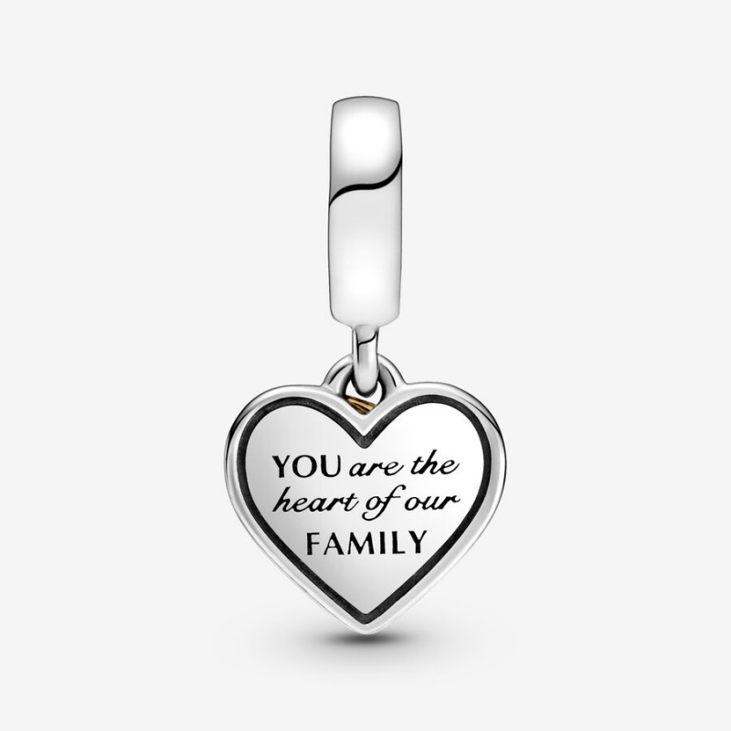 Pandora Two-tone Family Tree & Heart Dangle Charm - FINAL SALE Two-tone | 104SDYMJW